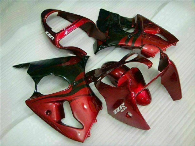 Carénage Moto ZX6R 2000-2002 - Rouge Noir Carénage Moto ZX6R 2000-2002 - Rouge Noir