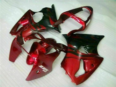 Carénage Moto ZX6R 2000-2002 - Rouge Noir