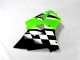 Carénage Moto ZX6R 2000-2002 - Vert Noir Blanc Carénage Moto ZX6R 2000-2002 - Vert Noir Blanc