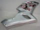 Carénage Moto ZX6R 2005-2006 - Argent Rouge Flamme Carénage Moto ZX6R 2005-2006 - Argent Rouge Flamme