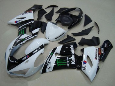Carénage Moto ZX6R 2005-2006 - Blanc Monster