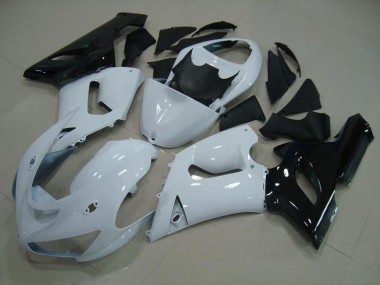Carénage Moto ZX6R 2005-2006 - Blanc Noir