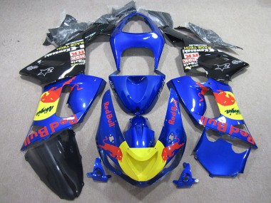Carénage Moto ZX6R 2005-2006 - Bleu Red Bull Ninja