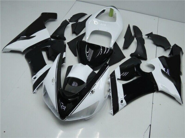 Carénage Moto ZX6R 2005-2006 - Noir Blanc Carénage Moto ZX6R 2005-2006 - Noir Blanc