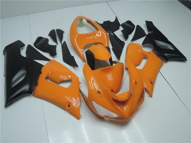 Carénage Moto ZX6R 2005-2006 - Orange Noir Carénage Moto ZX6R 2005-2006 - Orange Noir