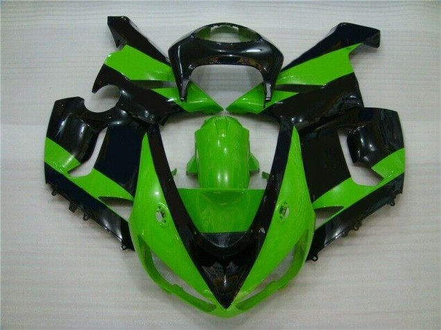 Carénage Moto ZX6R 2005-2006 - Vert Noir Carénage Moto ZX6R 2005-2006 - Vert Noir