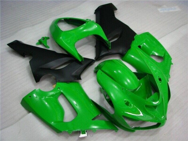 Carénage Moto ZX6R 2005-2006 - Vert Noir Mat Carénage Moto ZX6R 2005-2006 - Vert Noir Mat