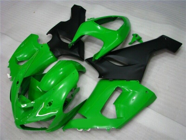 Carénage Moto ZX6R 2005-2006 - Vert Noir Mat Carénage Moto ZX6R 2005-2006 - Vert Noir Mat