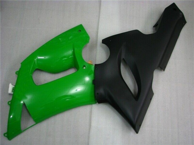 Carénage Moto ZX6R 2005-2006 - Vert Noir Mat Carénage Moto ZX6R 2005-2006 - Vert Noir Mat