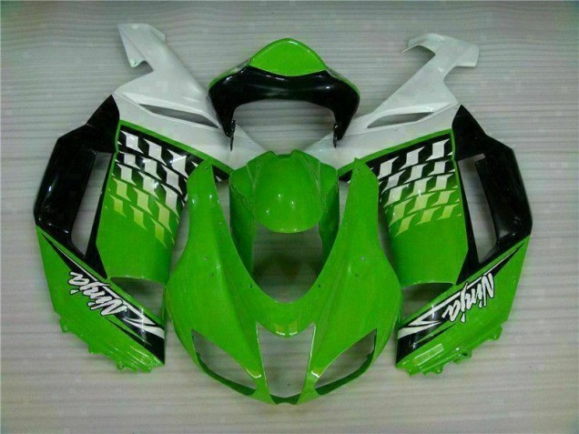 Carénage Moto ZX6R 2007-2008 - Vert Blanc Ninja Carénage Moto ZX6R 2007-2008 - Vert Blanc Ninja