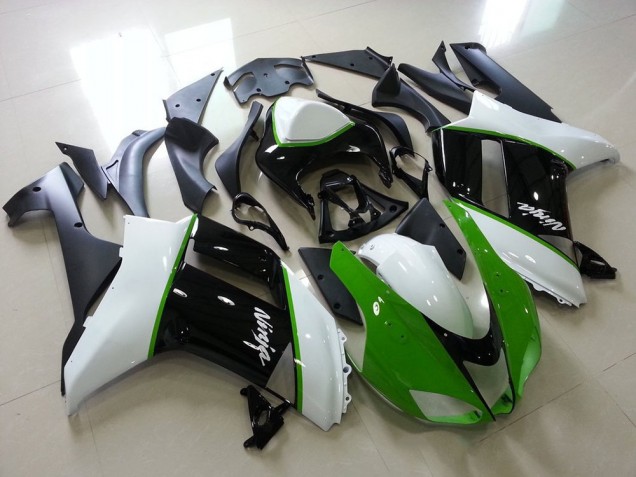 Carénage Moto ZX6R 2007-2008 - Vert Noir Blanc Carénage Moto ZX6R 2007-2008 - Vert Noir Blanc