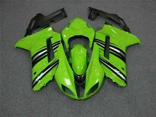 Carénage Moto ZX6R 2007-2008 - Vert Noir Carénage Moto ZX6R 2007-2008 - Vert Noir