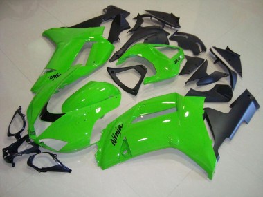 Carénage Moto ZX6R 2007-2008 - Vert Noir Mat