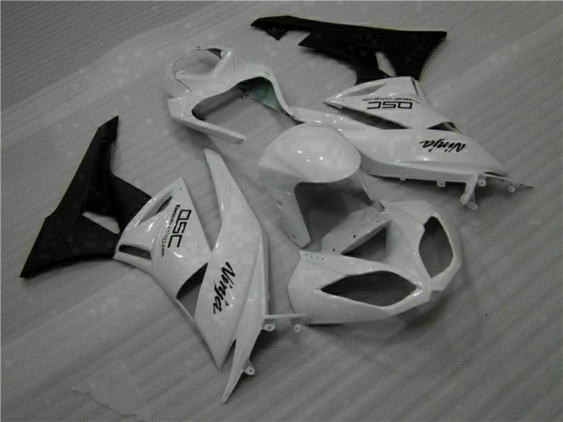 Carénage Moto ZX6R 2009-2012 - Blanc Noir Ninja Carénage Moto ZX6R 2009-2012 - Blanc Noir Ninja