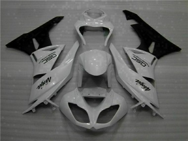 Carénage Moto ZX6R 2009-2012 - Blanc Noir Ninja