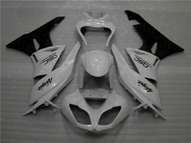 Carénage Moto ZX6R 2009-2012 - Blanc Noir Ninja Carénage Moto ZX6R 2009-2012 - Blanc Noir Ninja