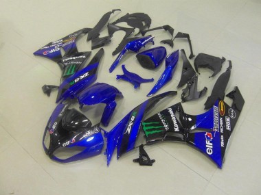 Carénage Moto ZX6R 2009-2012 - Bleu Monster