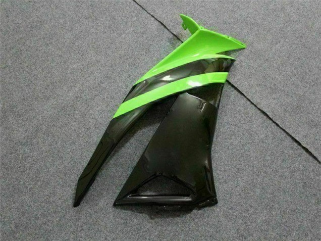 Carénage Moto ZX6R 2009-2012 - Noir Vert 3M Touch4 Carénage Moto ZX6R 2009-2012 - Noir Vert 3M Touch4