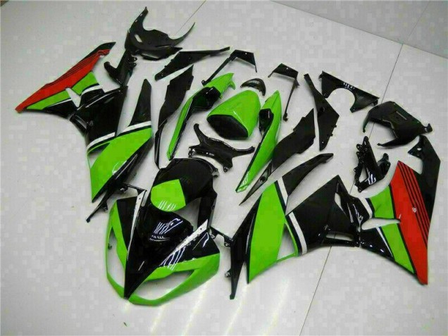 Carénage Moto ZX6R 2009-2012 - Noir Vert Rouge Carénage Moto ZX6R 2009-2012 - Noir Vert Rouge