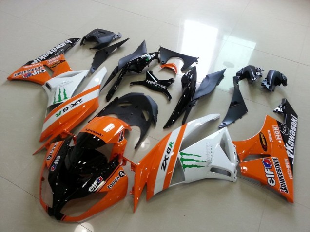 Carénage Moto ZX6R 2009-2012 - Orange Monster Carénage Moto ZX6R 2009-2012 - Orange Monster