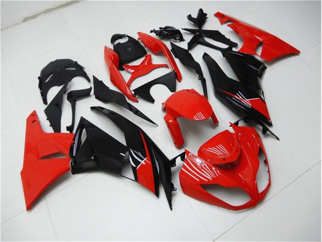 Carénage Moto ZX6R 2009-2012 - Rouge Noir Carénage Moto ZX6R 2009-2012 - Rouge Noir