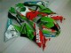 Carénage Moto ZX6R 2009-2012 - Rouge Vert Motocard Carénage Moto ZX6R 2009-2012 - Rouge Vert Motocard