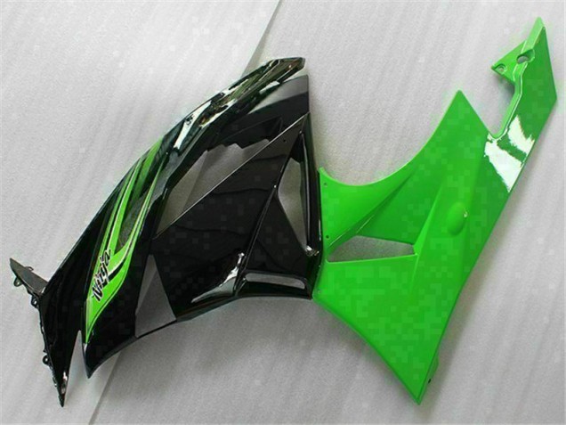 Carénage Moto ZX6R 2009-2012 - Vert Noir Carénage Moto ZX6R 2009-2012 - Vert Noir