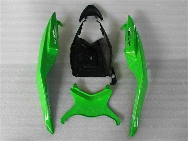 Carénage Moto ZX6R 2009-2012 - Vert Noir Carénage Moto ZX6R 2009-2012 - Vert Noir