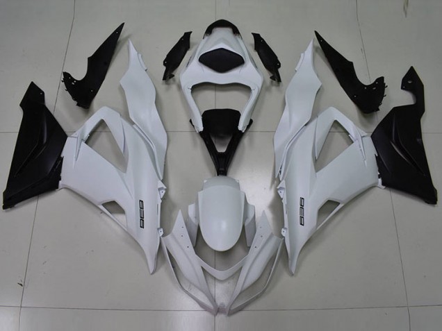 Carénage Moto ZX6R 2013-2018 - Blanc Noir 636 Carénage Moto ZX6R 2013-2018 - Blanc Noir 636