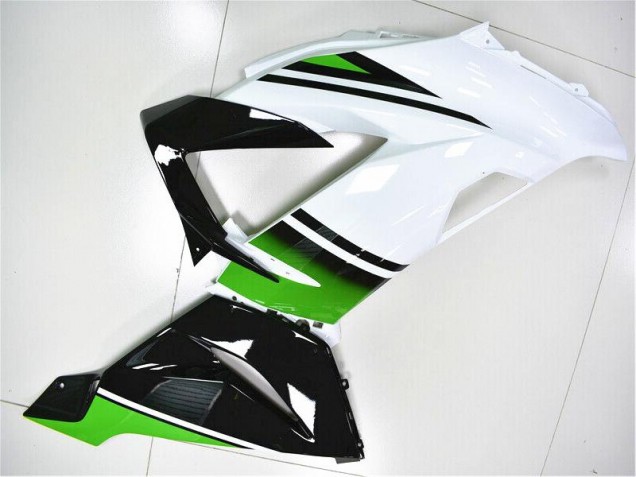 Carénage Moto ZX6R 2013-2018 - Vert Blanc Noir Carénage Moto ZX6R 2013-2018 - Vert Blanc Noir