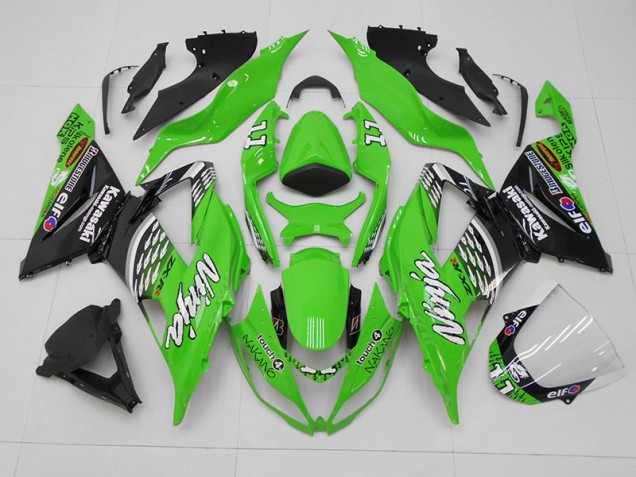 Carénage Moto ZX6R 2013-2018 - Vert Noir 11 Carénage Moto ZX6R 2013-2018 - Vert Noir 11
