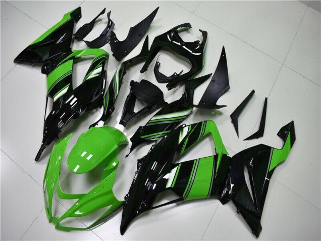 Carénage Moto ZX6R 2013-2018 - Vert Noir Carénage Moto ZX6R 2013-2018 - Vert Noir