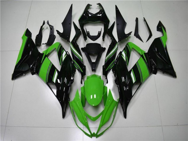 Carénage Moto ZX6R 2013-2018 - Vert Noir Carénage Moto ZX6R 2013-2018 - Vert Noir