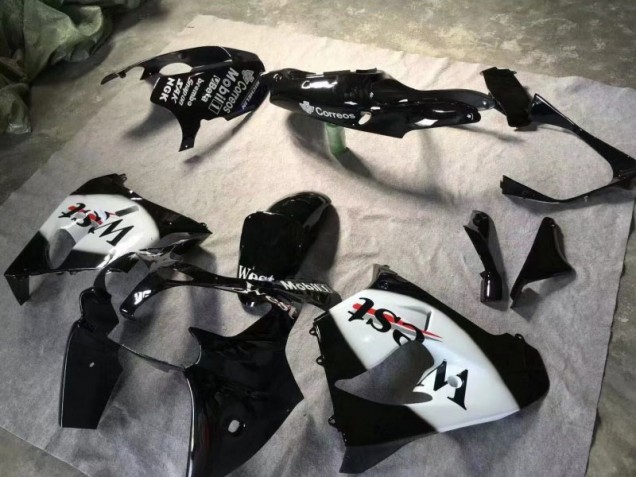 Carénage Moto ZX9R 2000-2001 - Noir Brillant Blanc Carénage Moto ZX9R 2000-2001 - Noir Brillant Blanc