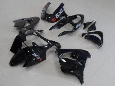Carénage Moto ZX9R 2000-2001 - Noir avec Gris Décalque