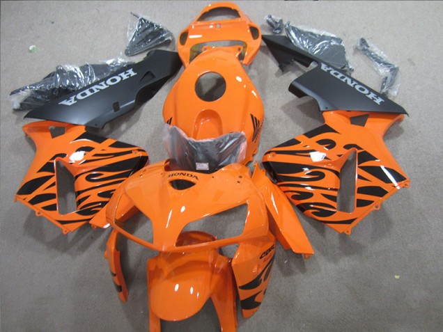 Carénage Moto de Rechange CBR 600 RR 2005-2006 - Orange Noir Carénage Moto de Rechange CBR 600 RR 2005-2006 - Orange Noir