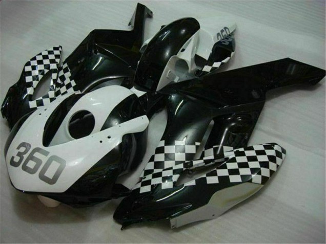 Carénages Moto CBR 1000 RR 2004-2005 - Blanc Noir Carénages Moto CBR 1000 RR 2004-2005 - Blanc Noir