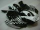 Carénages Moto CBR 1000 RR 2004-2005 - Blanc Noir Carénages Moto CBR 1000 RR 2004-2005 - Blanc Noir
