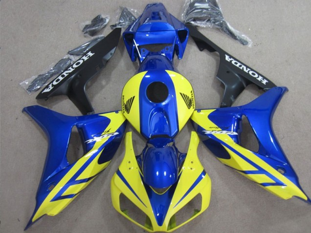 Carénages Moto CBR 1000 RR 2006-2007 - Bleu Jaune Carénages Moto CBR 1000 RR 2006-2007 - Bleu Jaune