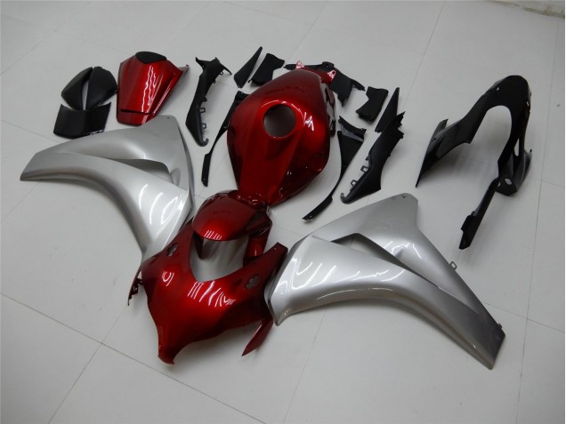 Carénages Moto CBR 1000 RR 2008-2011 - Rouge Argent Carénages Moto CBR 1000 RR 2008-2011 - Rouge Argent