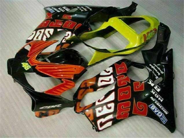 Carénages Moto CBR 600 F4i 2001-2003 - Orange Noir Carénages Moto CBR 600 F4i 2001-2003 - Orange Noir