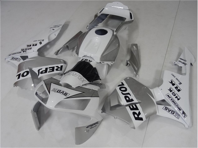 Carénages Moto CBR 600 RR 2003-2004 - Argent Blanc Noir Repsol Carénages Moto CBR 600 RR 2003-2004 - Argent Blanc Noir Repsol