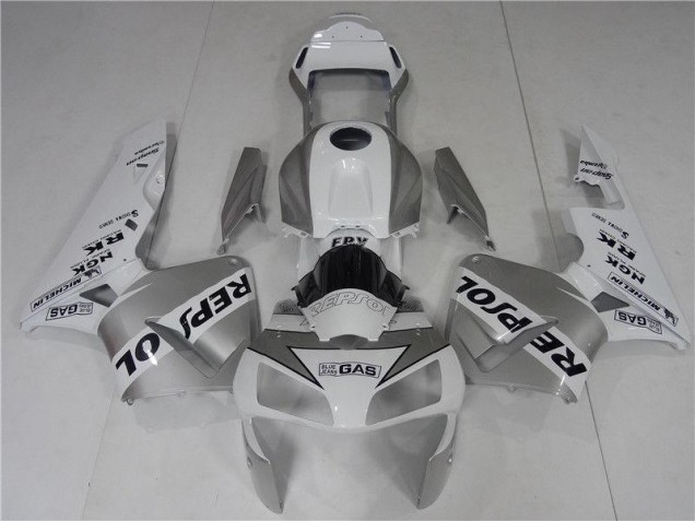 Carénages Moto CBR 600 RR 2003-2004 - Argent Blanc Noir Repsol Carénages Moto CBR 600 RR 2003-2004 - Argent Blanc Noir Repsol