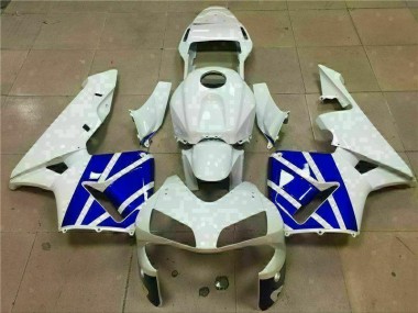 Carénages Moto CBR 600 RR 2003-2004 - Blanc Bleu