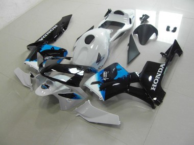 Carénages Moto CBR 600 RR 2003-2004 - Blanc Noir Bleu