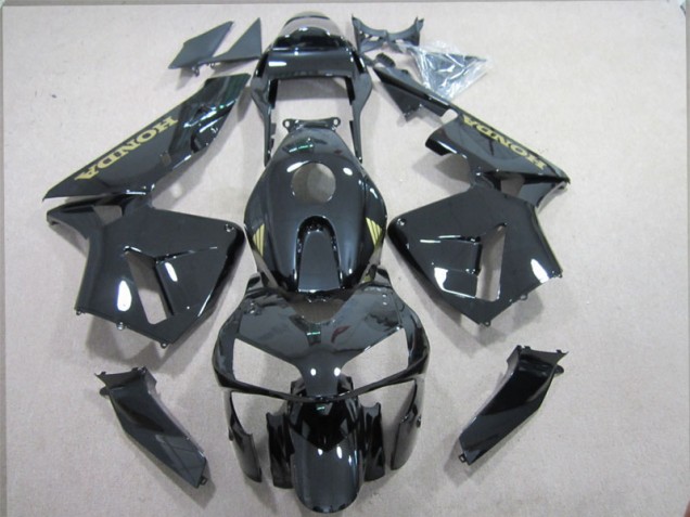 Carénages Moto CBR 600 RR 2003-2004 - Noir Or Décalque Carénages Moto CBR 600 RR 2003-2004 - Noir Or Décalque