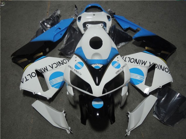Carénages Moto CBR 600 RR 2005-2006 - Blanc Bleu Konica Minolta