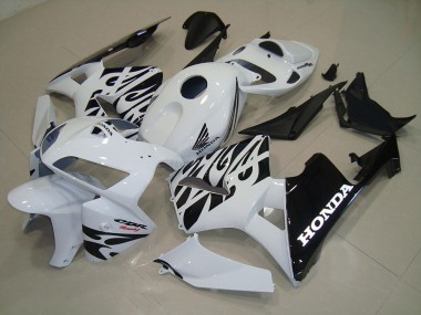 Carénages Moto CBR 600 RR 2005-2006 - Blanc Noir