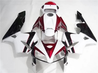 Carénages Moto CBR 600 RR 2005-2006 - Rouge Blanc Noir