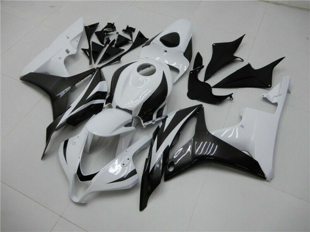 Carénages Moto CBR 600 RR 2007-2008 - Blanc Noir Carénages Moto CBR 600 RR 2007-2008 - Blanc Noir